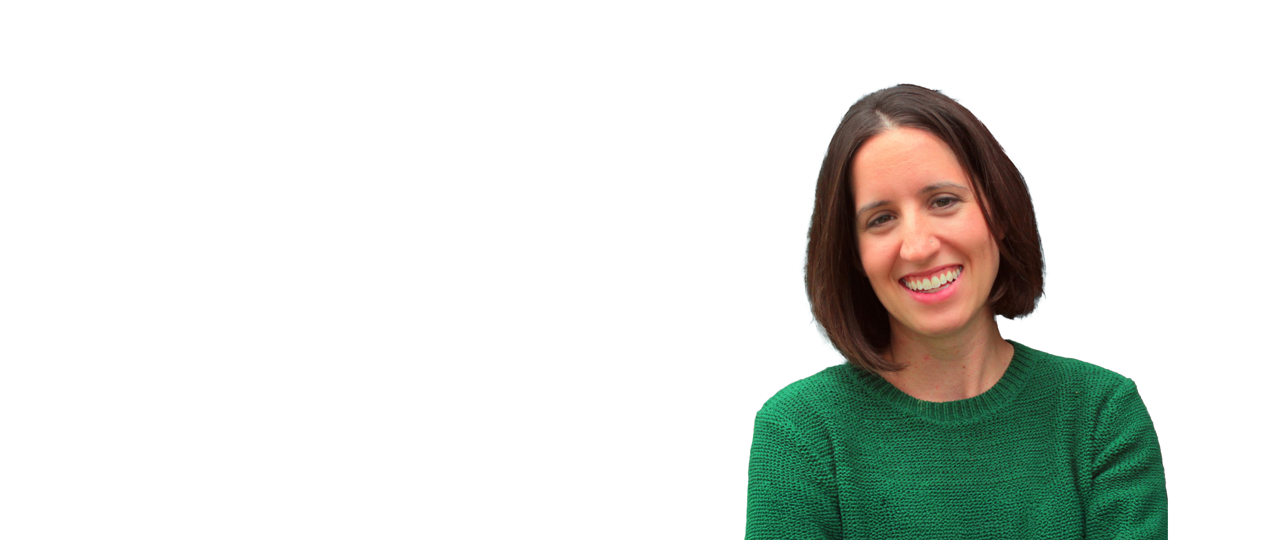 Headshot of Dr. Claire Barnes over transparent background